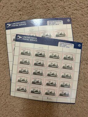 40 sealed 1997 Spanish American war stamps